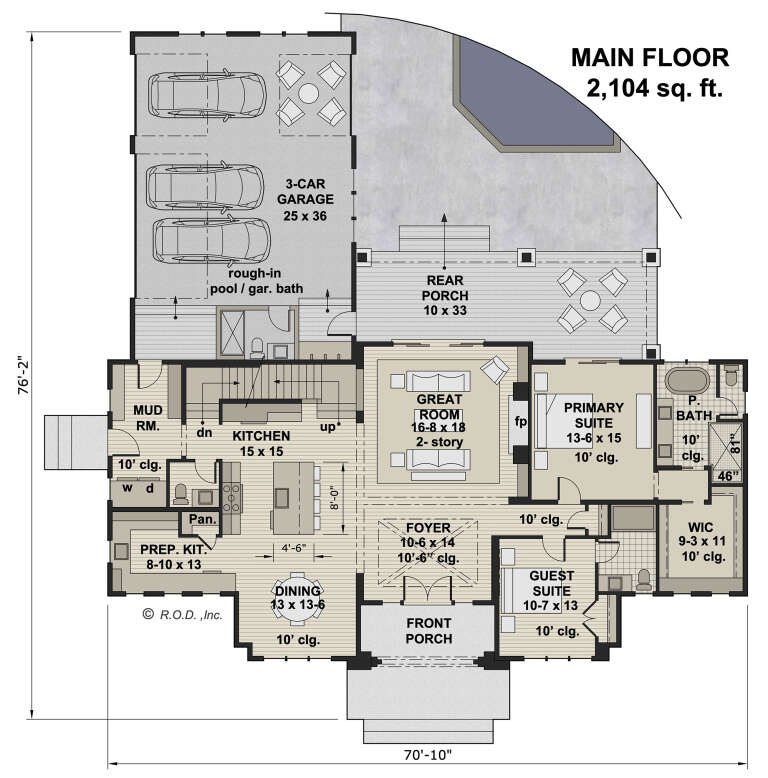 House Plan House Plan #33289 Drawing 1
