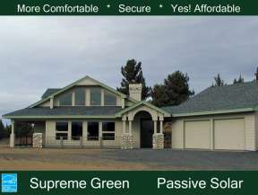 Passive Solar House Plan #192-00018 Elevation Photo