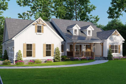 Modern Farmhouse House Plan #8318-00429 Elevation Photo