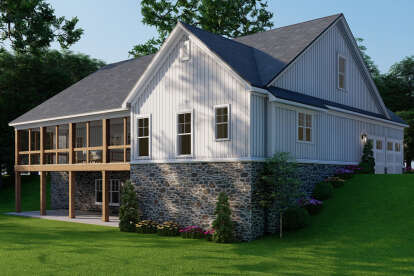 Modern Farmhouse House Plan #8318-00429 Elevation Photo