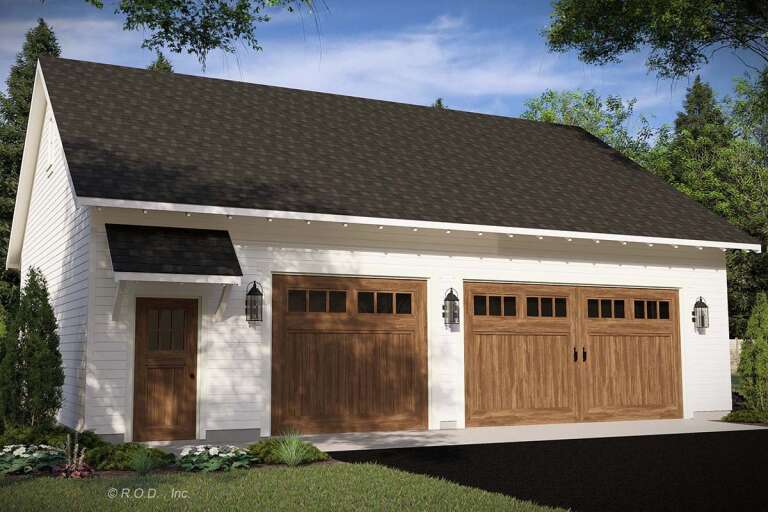 House Plan House Plan #33292 Angled Front Elevation