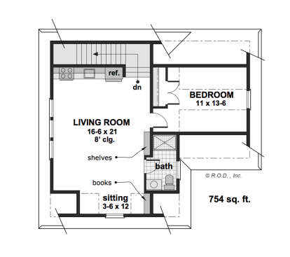 Second Floor for House Plan #098-00630