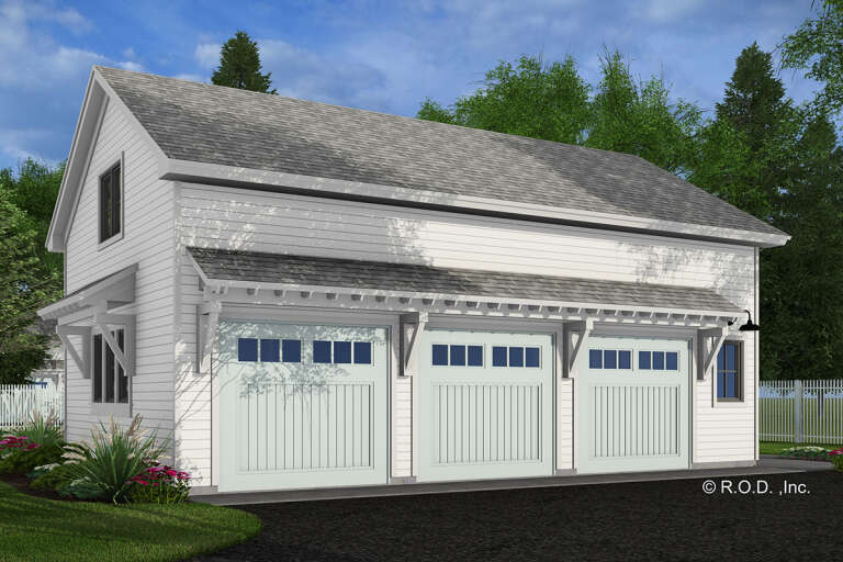 House Plan House Plan #33294 Angled Front Elevation
