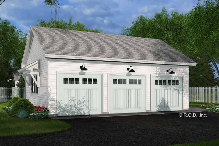 House Plan House Plan #33301 Angled Front Elevation