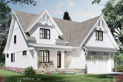 Craftsman House Plan #098-00639 Elevation Photo