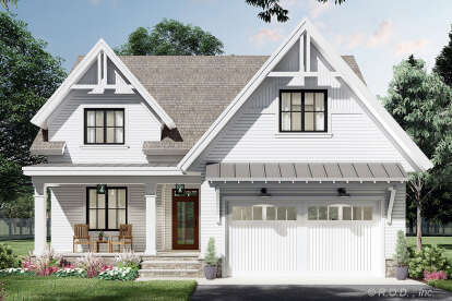 Craftsman House Plan #098-00639 Elevation Photo