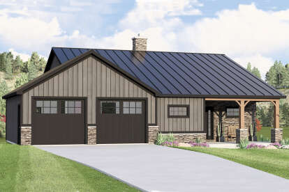 Craftsman House Plan #5032-00355 Elevation Photo