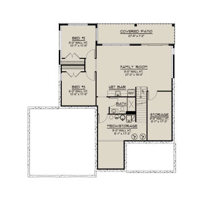 Basement for House Plan #5032-00355