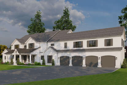 Modern Farmhouse House Plan #8318-00430 Elevation Photo