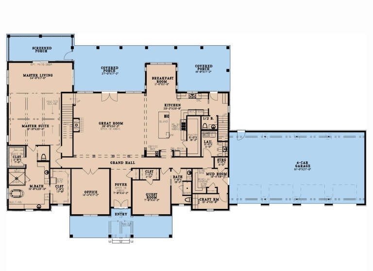 House Plan House Plan #33306 Drawing 1