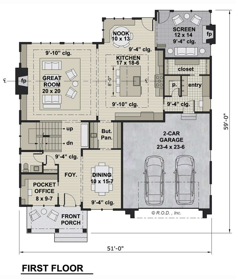 House Plan House Plan #33307 Drawing 1