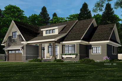 Craftsman House Plan #098-00641 Elevation Photo