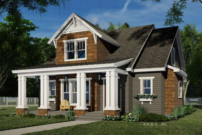 Craftsman House Plan #098-00642 Elevation Photo