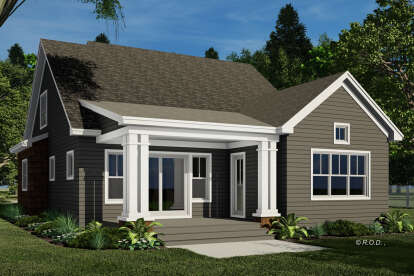 Craftsman House Plan #098-00642 Elevation Photo