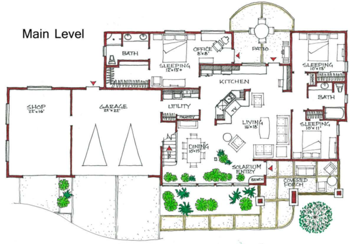 Floorplan 1 for House Plan #192-00020