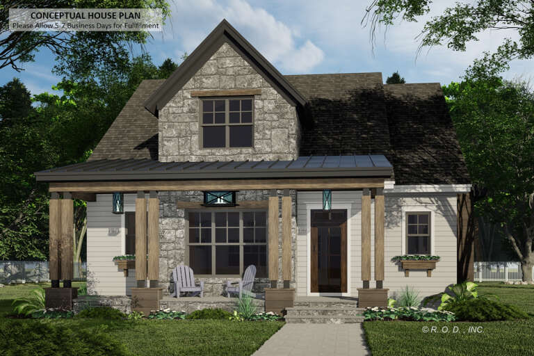 House Plan House Plan #33310 Front Elevation 