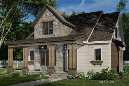 Craftsman House Plan #098-00643 Elevation Photo
