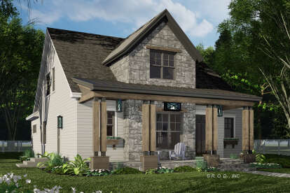 Craftsman House Plan #098-00643 Elevation Photo
