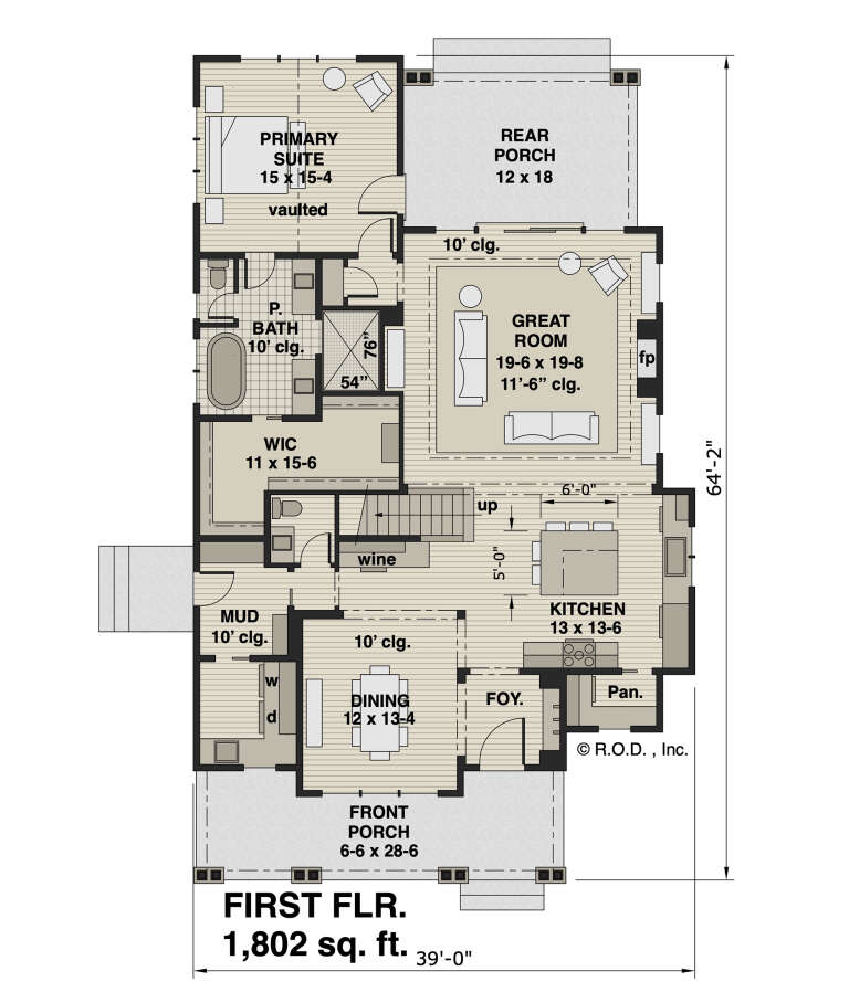 House Plan House Plan #33310 Drawing 1