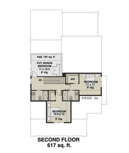 Second Floor for House Plan #098-00643