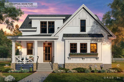 Modern Farmhouse House Plan #098-00644 Elevation Photo