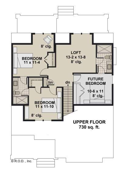 Second Floor for House Plan #098-00644