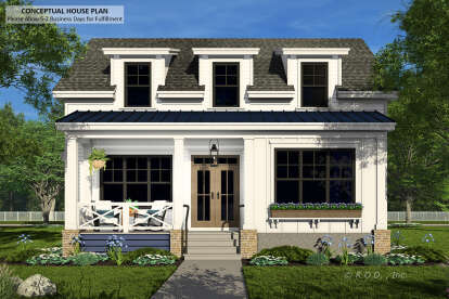 Modern Farmhouse House Plan #098-00645 Elevation Photo