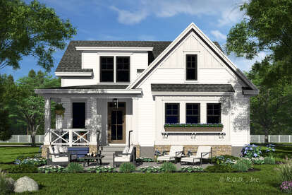 Modern Farmhouse House Plan #098-00645 Elevation Photo