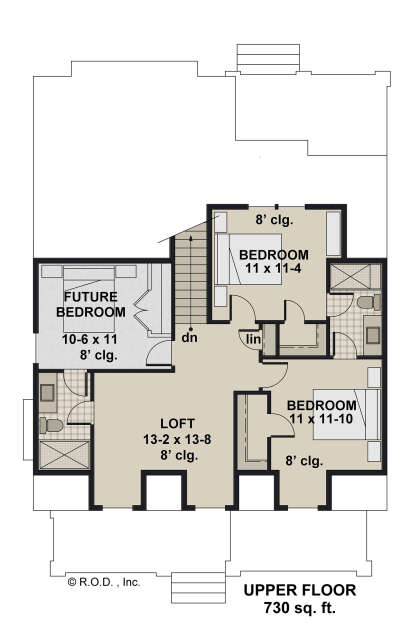 Second Floor for House Plan #098-00645