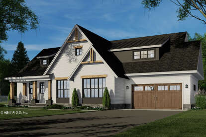 Modern Farmhouse House Plan #098-00647 Elevation Photo