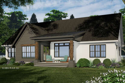 Modern Farmhouse House Plan #098-00647 Elevation Photo
