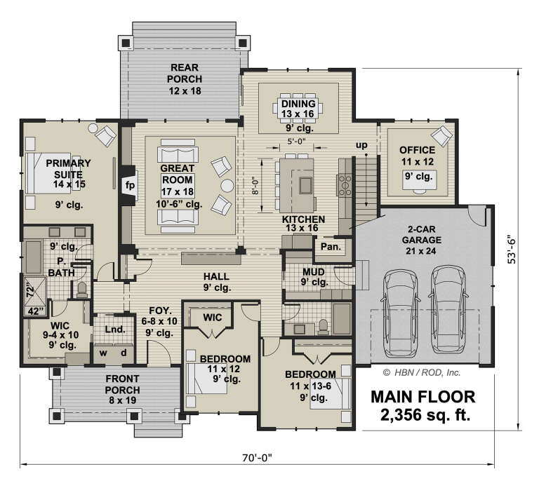 House Plan House Plan #33314 Drawing 1