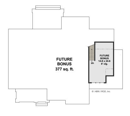 Bonus Room for House Plan #098-00647