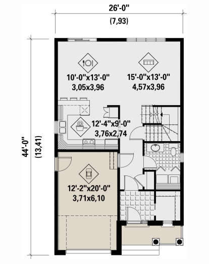 Main Floor  for House Plan #6146-00617