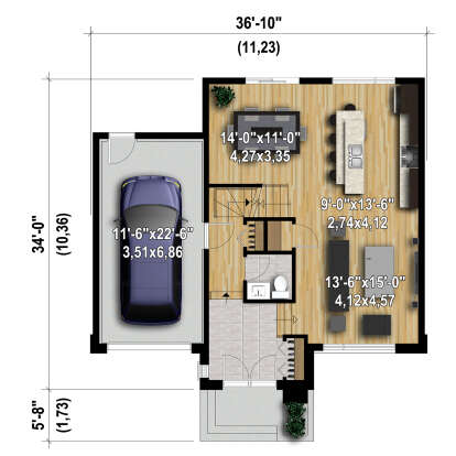 Main Floor  for House Plan #6146-00619