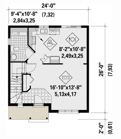 Main Floor  for House Plan #6146-00620