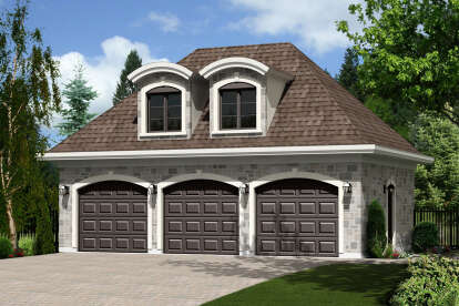 French Country House Plan #6146-00623 Elevation Photo