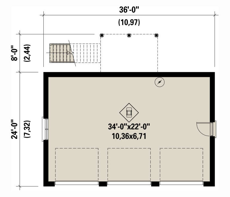 House Plan House Plan #33322 Drawing 1
