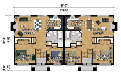 Main Floor  for House Plan #6146-00624