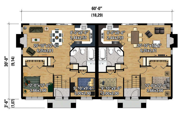 House Plan House Plan #33323 Drawing 1