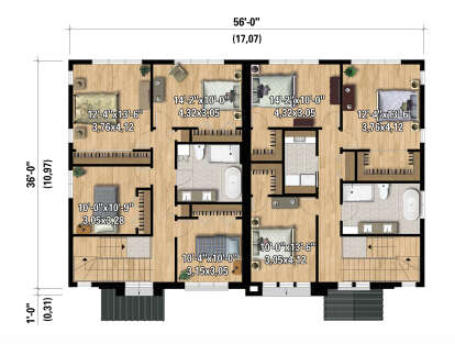 Second Floor for House Plan #6146-00629