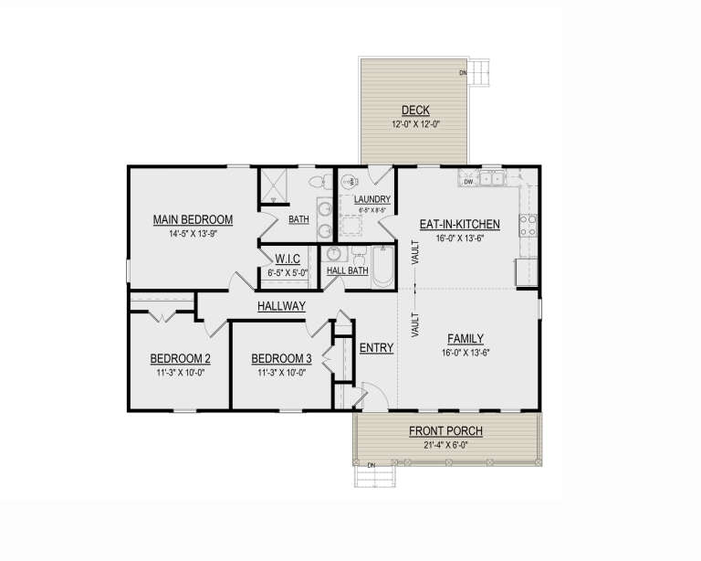 House Plan House Plan #33330 Drawing 1