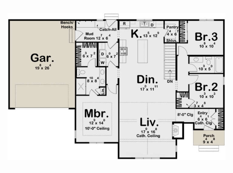 House Plan House Plan #33333 Drawing 1