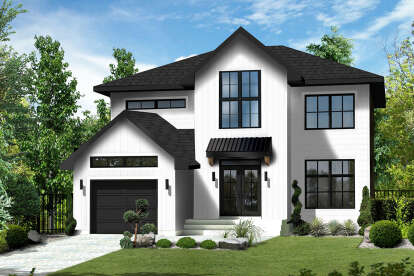 European House Plan #6146-00631 Elevation Photo