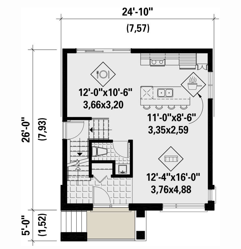 House Plan House Plan #33338 Drawing 1