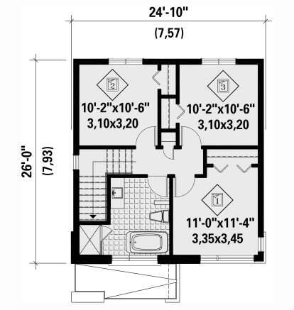 Second Floor for House Plan #6146-00635