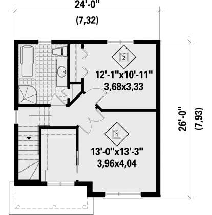 Second Floor for House Plan #6146-00637