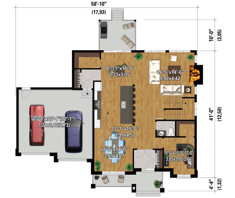 House Plan House Plan #33341 Drawing 1
