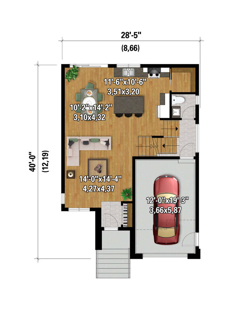 House Plan House Plan #33342 Drawing 1