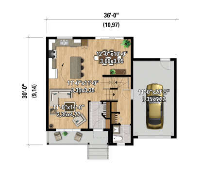 Main Floor  for House Plan #6146-00640